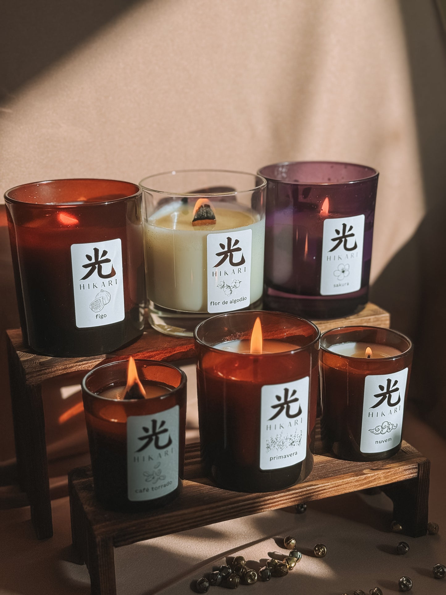 Vela em copo vidro 9cl