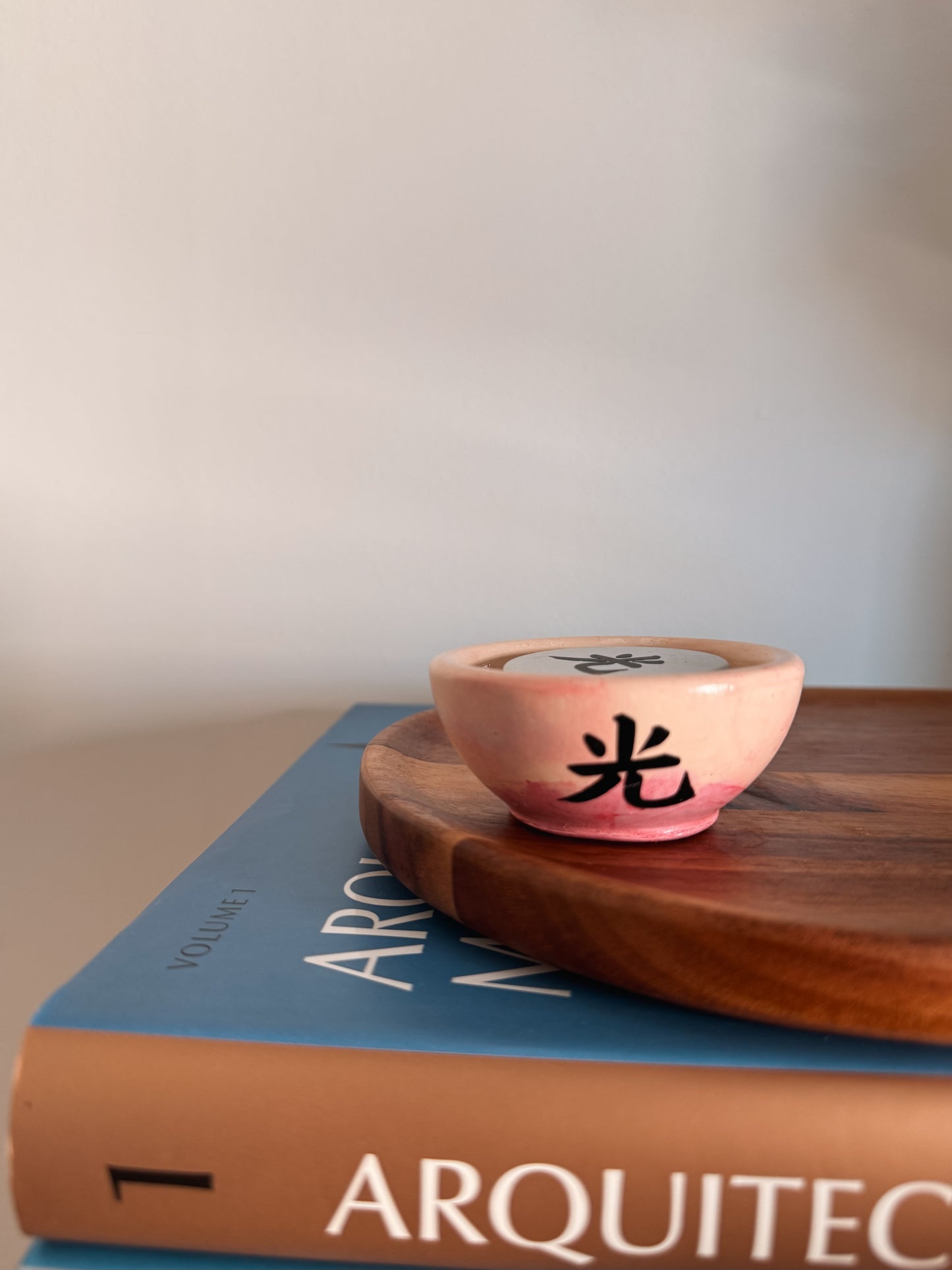 Tealight creme & rosa - Edição black week