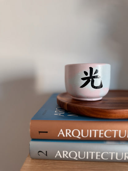 Medium blue and pink candle - Black week edition