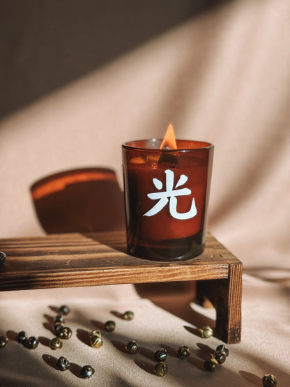 Vela em copo vidro 20cl