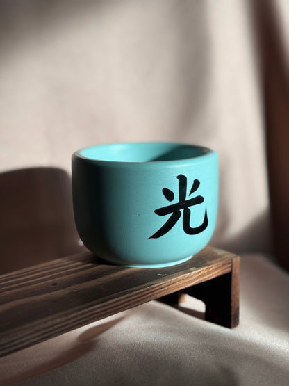 Medium light green candle - Black Week edition