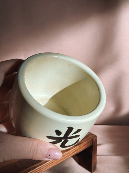 Medium light yellow candle - Black Week edition