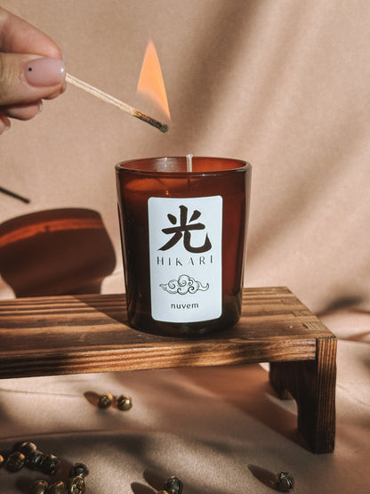 Vela em copo vidro 9cl