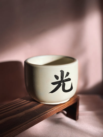 Medium light yellow candle - Black Week edition