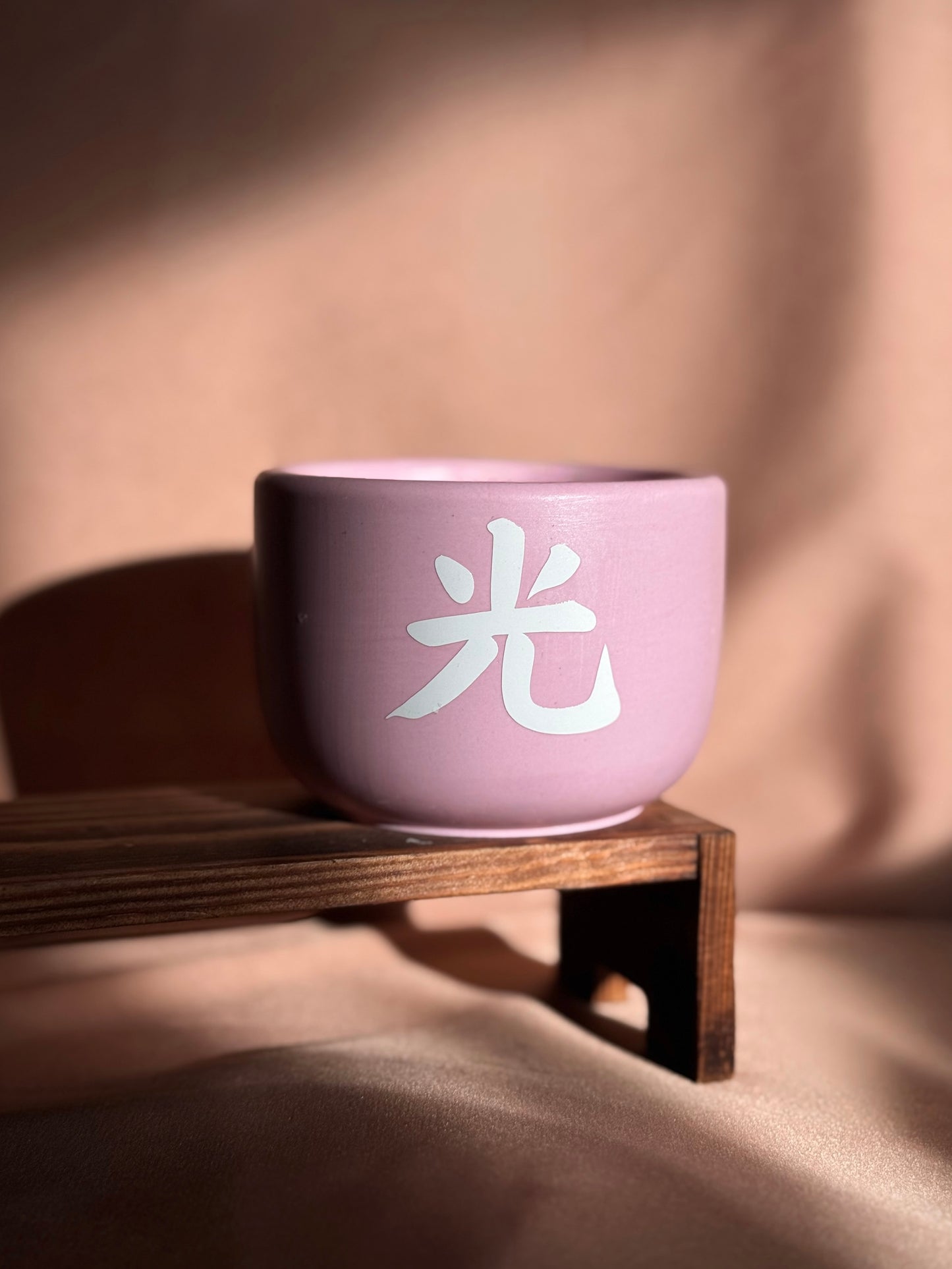 Medium pastel pink candle - Black Week edition