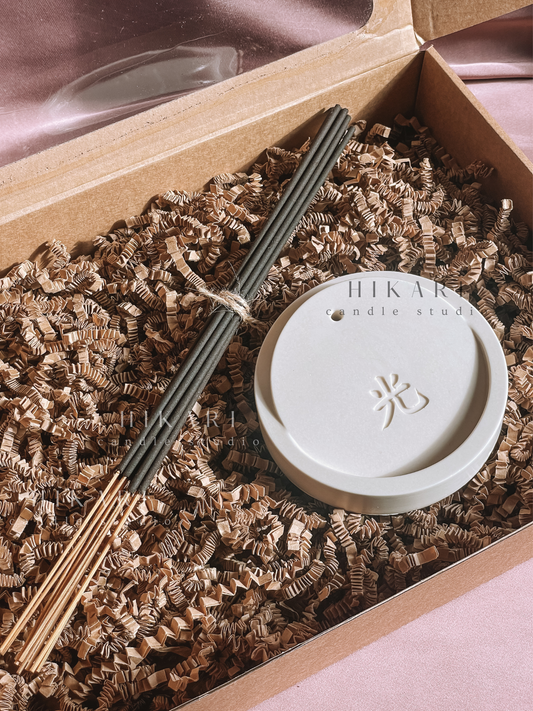 Coffret Incensos お香 & Base Ishi 石