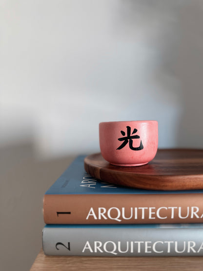 Vela pequena rosa - Edição black week