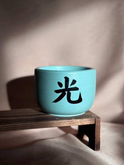 Medium light green candle - Black Week edition