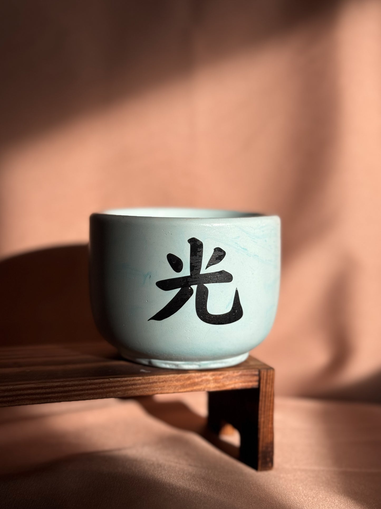 Medium light blue candle - Black week edition