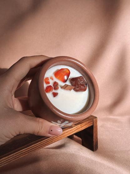 Vela pequena cristais - Edição black week