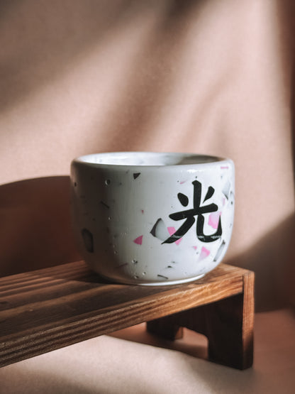 Vela pequena efeito terrazo - Edição black week